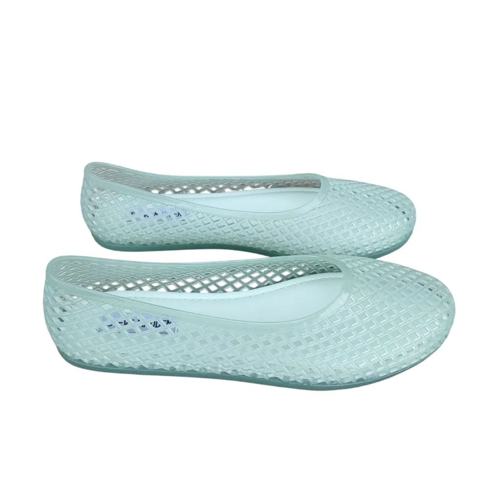 Steve Madden Size 9 Gyzmo Jelly Flat Mint Green - Picture 5 of 8